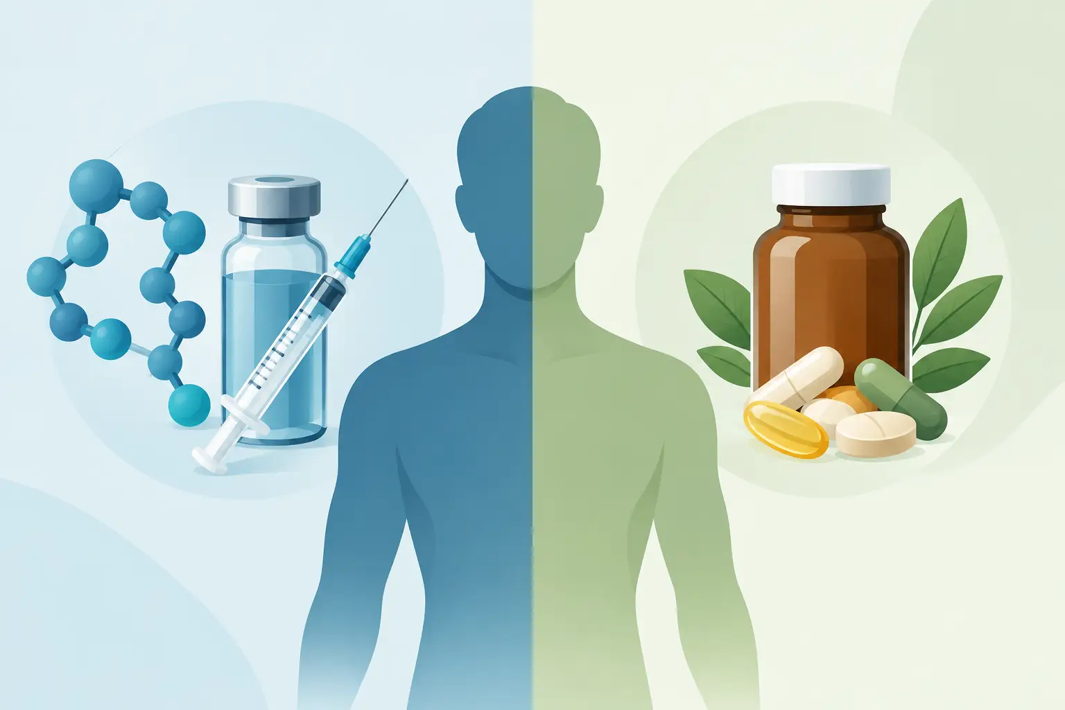 Peptides Versus Supplements: What Changes?